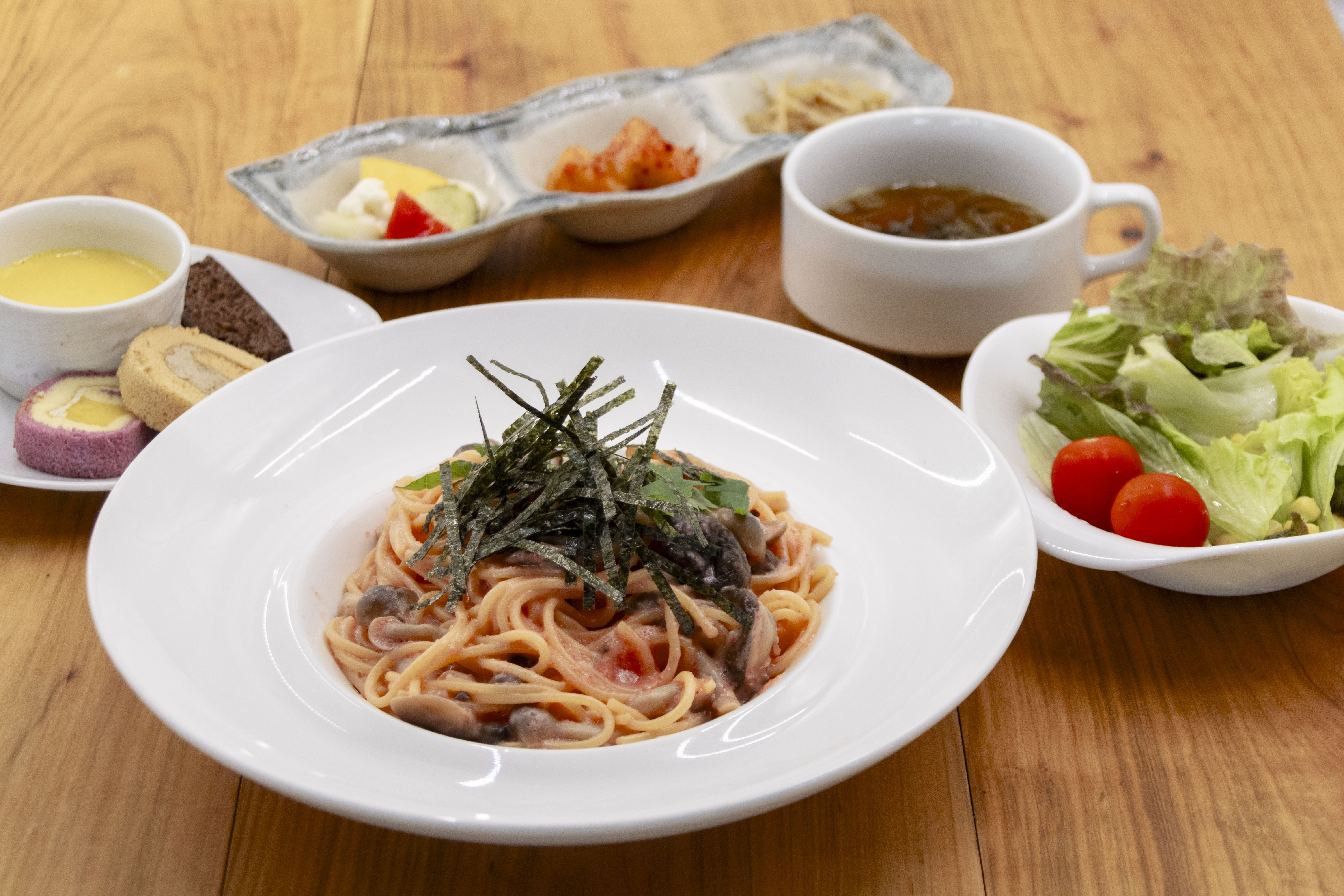 明太子パスタ(セブンハンドレッドクラブのレストラン)